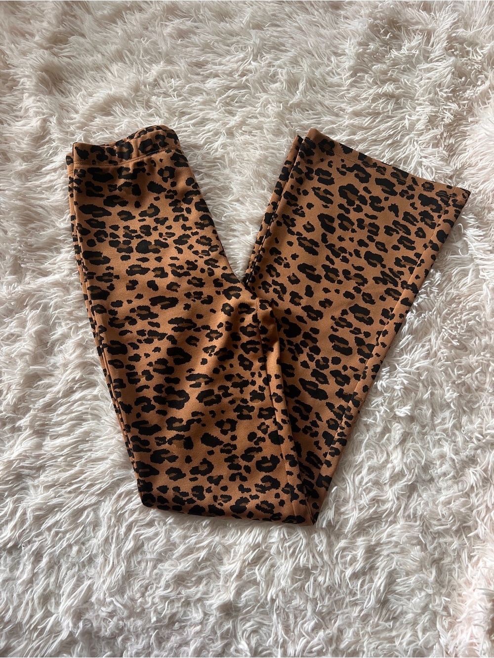Forever 21 Leopard Print Flare Pants